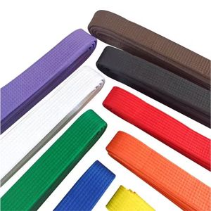 Cinturones de Artes Marciales Personalizables de Alta Calidad, 100% Algodón, para Taekwondo, Karate, BJJ, Jiu-Jitsu, con Etiqueta Tejida, Servicio OEM - Product Image 3