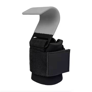 Ganchos de levantamiento de pesas de grado profesional para hombres y mujeres con acolchado grueso en las muñecas para un control máximo del barra y reducción de la presión. - Product Image 2