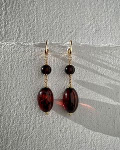 Luxury Pressed Flower Resin Jewelry Resin Ocean Breeze <b>Earrings</b> Handmade Elegant Resin Bloom <b>Stud</b> <b>Earrings</b> Handmade Resin Vine L - Product Image 1
