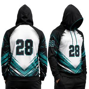 Wholesale Custom Sports <b>Hoodies</b> for <b>Men</b> Full Sublimation Printed Athletic Sweatshirts <b>Lightweight</b> Breathable Performance Fabric - Product Image 6