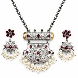 Wholesale Supplier Gold Plated Bohemian Engagement <b>Wedding</b> Statement Pendant Necklace Set Bezel Setting Zircon Pearl Drop - Product Image 1