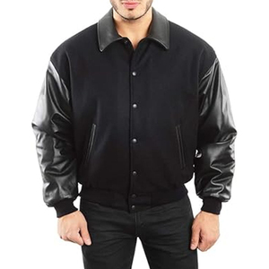 Good Looking Letterman Baseball Varsity <b>Jacket</b> Men Full <b>White</b> Canvas <b>Waterproof</b> Reversible High Street Style - Product Image 1