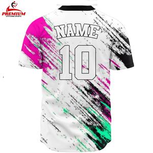 Maillot de baseball supérieur en tissu polyester léger, coupe extensible, design confortable, idéal pour le sport et les jeux - Product Image 2
