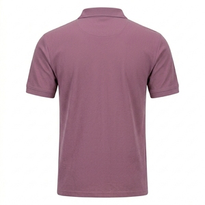 เสื้อเชิ้ตผู้ชายสีน้ำเงินขาว แขนสั้น ผ้าโพลีเอสเตอร์เทอร์รี่ ทรงปกติ สไตล์ทางการ ผ้าถัก ระบายอากาศได้ดี ด้านหน้า - Product Image 2