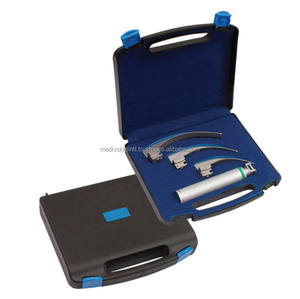 ชุดเครื่องมือส่องกล่องเสียงแบบไฟเบอร์ออปติกสแตนเลสสตีลคุณภาพสูง Medivolve สำหรับคลินิกสัตวแพทย์ 4 ใบมีดโค้ง ได้รับมาตรฐาน CE - Product Image 5