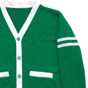 Logos brodés B2B sur des pulls à col en V de haute qualité pour les sororités/fraternités/écoles/collèges/universités, logos sur les cardigans - Product Image 3