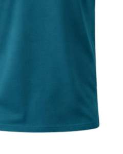 Teal Green Mens Cotton <b>Shirt</b> With Half <b>Zip</b> Collar Slim Fit Short Sleeve Casual Summer Wear OEM Manufacturer Bulk Supply - Product Image 4