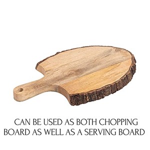 Tabla de Servir Rectangular de Madera de Mango Natural - Ecológica y Duradera, 50x25x2cm, 2.0cm de Grosor, Hecha en India, Decoración al por Mayor - Product Image 1
