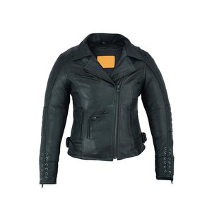 Chaqueta de Motocicleta de Cuero para Mujer, Profesional, Impermeable, Resistente al Viento, Transpirable, Tallas Grandes, Estilo Moderno, Última Colección - Product Image 1