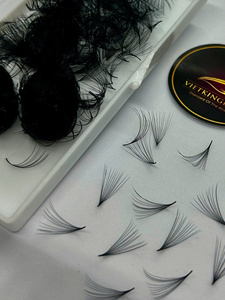 Extensiones de Pestañas Naturales Hechas a Mano de Primera Calidad, Volumen Largo, Grosor de 0.03-0.05mm, Curvatura CC/DD/M/LD, Pelo Sintético, Longitud de 7mm-25mm - Product Image 5