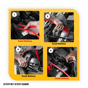 ROADPOWER Heavy Duty Booster Cable 3000A 16ft 99.9% Copper Safe Strong Reliable For <b>Cars</b> Trucks And SUVs - Product Image 3