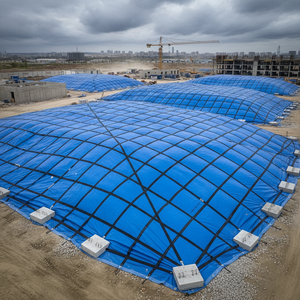 Lámina de Plástico Resistente al Viento de Grado Comercial, Cubierta Impermeable con Protección UV para Almacenes y Protección de Sitios - Product Image 4