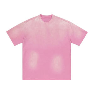 เสื้อยืดผู้ชายทรงโอเวอร์ไซส์ ผ้าฝ้าย 100% หนัก 230 กรัม ป้องกันรอยยับ ระบายอากาศได้ดี สีซีดแบบวินเทจ ล้างสีด้วยกรด - Product Image 3