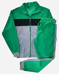 Classic Full Zip Casual Solid Eco-friendly <b>Track</b> <b>Jacket</b> and Jogging <b>Track</b> Pant Summer Breathable Sports Tracksuit Set - Product Image 4