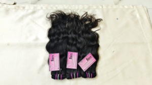 Cabello Humano Natural 100% Real, Cabello Rizado Indio Virgen de Primera Calidad, Ondulado, Sin Procesar, con Doble Trama a Máquina, Paquetes de Lujo - Product Image 5