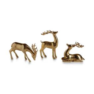 Ensemble de trois rennes métalliques de taille moyenne pour la décoration de Noël, fabriqués à la main, personnalisés, durables et écologiques - Product Image 6
