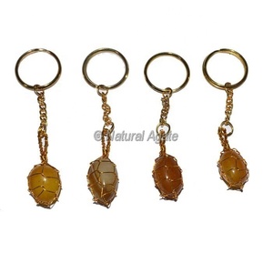 Mix Gemstone Tumbled Keychain for Sale | Mix Gemstone Tumbled Keychain Online - Product Image 5