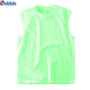 BOBBIN INDUSTRIES, el Mejor Fabricante, Camisetas de Verano Personalizadas para Hombre, sin Mangas, 100% Algodón, Color Sólido, Tallas Grandes - Product Image 5