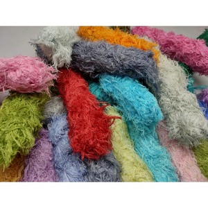 เส้นด้ายริบบิ้นผ้าลินิน 10 สี แพ็คคละสี แถบผ้าทำมือสำหรับงานทอผ้า - Product Image 2