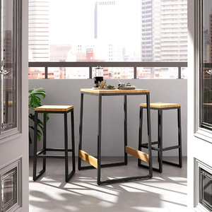 Ensemble de jardin moderne de luxe en métal et bois pour salle à manger, salon, hôtel, extérieur, fabriqué au Vietnam, pour cour et cuisine - Product Image 6