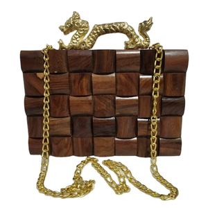 Lametierartz-bandolera de madera importada, bolso de mano hecho a mano - Product Image 1