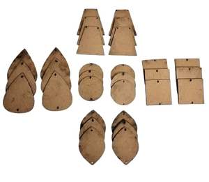 Étiquettes suspendues en bois vierges en forme de papillon BUYIST, non finies, avec trou - Product Image 3