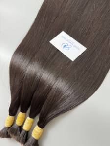 Vente en gros à prix d'usine, cheveux indiens bruts 100% humains, extensions de cheveux naturels lisses non traités, longs de 6 à 32 pouces - Product Image 3