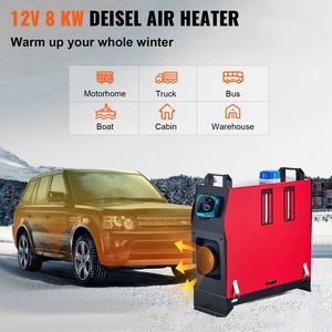 Chauffage de stationnement diesel 8KW 12V 8000W avec télécommande et interrupteur LCD, silencieux, pour véhicules et équipements électriques automobiles - Product Image 2