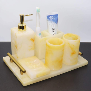 Antique Piece Resin Bathroom Accessories Set <b>Household</b> Designed 3pcs Bathroom <b>Items</b> Accessories with Sale - Product Image 3