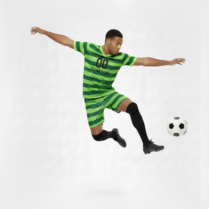 Ensemble d'uniformes de football rayés 100 % polyester sublimés, dernières créations pour équipes de club, vente en gros à prix réduit, maillot de football américain personnalisé - Product Image 2