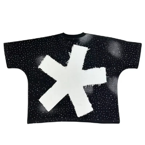 Premium Quality USA Rhinestone <b>T</b> Shirt Men Luxury Bling Shirt Comfortable Fit Front <b>Back</b> Design Trendy Streetwear - Product Image 3