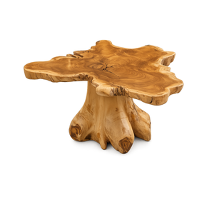 Table basse ARTERRA en racine de teck premium, table d'appoint en arbre récupéré biologique, forme irrégulière, pour hôtel et salon - Product Image 1