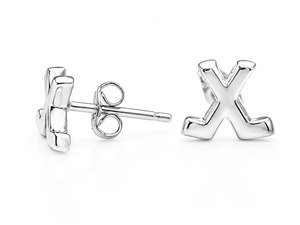 925 Sterling Silver Hockey <b>Stick</b> Stud Earrings 7x8mm 14K Gold Plated Minimalist Hockey Player Gift Unisex - Product Image 4