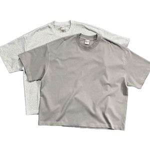High Quality 100% Cotton <b>Box</b> Fit T Shirt 300gsm 260gsm Men's Casual Oversized Boxy Tee 100% Cotton Tshirt Blank Custom Tshirt - Product Image 1
