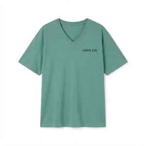 Camiseta de Manga Corta con Cuello en V para Mujer, Color Verde Azulado, Corte Holgado, 100% Algodón, Estilo Casual, con Logotipo, para Primavera/Verano - Product Image 6