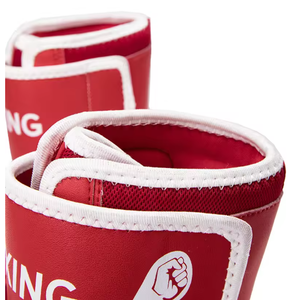 <b>Men</b> High Top Wrestling <b>Shoes</b> <b>Red</b> White PU Upper Rubber Outsole Mesh Lining Combat Training Footwear - Product Image 5