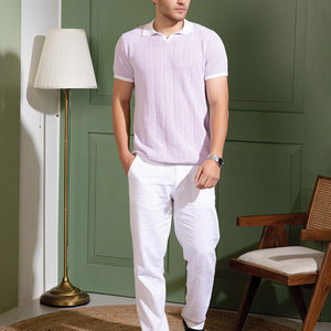 Chemise Homme Tendance à Prix Abordable – Design Estival, Couleur Unie, Confortable, Manches Courtes, Décontractée, en Jersey avec Poche, Personnalisable - Product Image 4