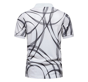Camiseta Polo Personalizada Bordada 100% Algodón para Hombre, Corte Regular, Transpirable, Manga Corta, Casual, Camisetas Polo Estampadas OEM - Product Image 5