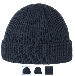 Customized New Design Knitted <b>Beanie</b> with Leather Patch /Rich Cotton <b>Beanie</b> Hat 100% Acrylic <b>Wool</b> Daily Soft <b>Beanies</b> Caps - Product Image 4