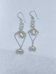 Freshwater <b>Pearl</b> Drop <b>Earrings</b> Elegant Natural <b>Pearl</b> Jewelry Bridal Fashion Gift Accessories Wholesale - Product Image 2