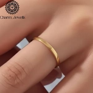 Bague de fiançailles minimaliste en argent plaqué Charm Jewells avec sertissage à griffes en moissanite certifiée IGI, pour femme, à porter au quotidien - Product Image 4