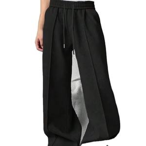 Fit cordon taille jambe large surdimensionné pantalons de survêtement nouveauté haute qualité hommes ample tissé 100% Polyester droit sportif 2026 - Product Image 6