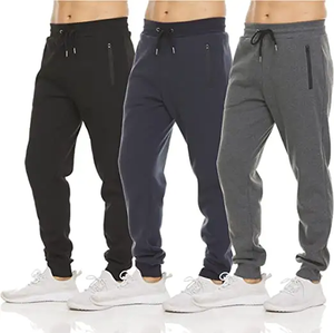 Pantalones Deportivos para Hombre, Transpirables, con Cintura Elástica y Cordón Ajustable, Corte Ajustado, Cómodos para Gimnasio y Entrenamiento - Product Image 3