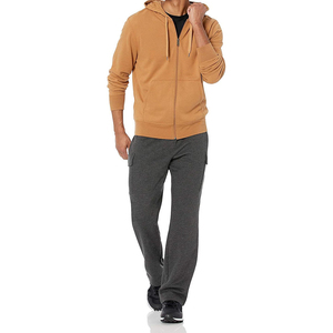 Fashion Men Zipper Hoodie Comfortable Full <b>Zip</b> <b>Hooded</b> Sweatshirt Casual Sportswear Plain Style Custom Wholesale Hoodies - Product Image 1