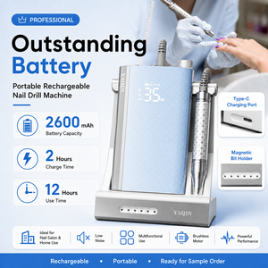 <span class=keywords><strong>Machine</strong></span> à <span class=keywords><strong>ongles</strong></span> professionnelle personnalisable avec logo, moteur sans balais 35000 tr/min, rechargeable, 60W, outil de polissage à poignée - Product Image 4