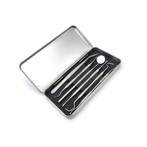 BAFA INSTRUMENTOS QUIRÚRGICOS Esterilizables, Caja de 6 Piezas, Kit Manual de Instrumentos Dentales de Acero Inoxidable, Espejo Dental, Sonda, Pinzas - Product Image 4