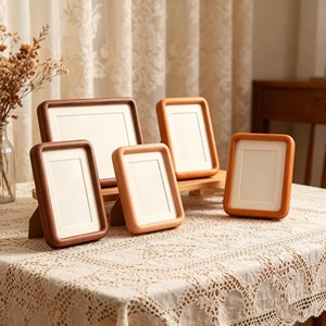Marco de Fotos de Madera Ligero, Ecológico, Hecho a Mano, con Colores Personalizados en Relieve, Decoración para el Hogar - Product Image 1