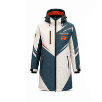 Vestes longues d'hiver décontractées en toile à col à capuche, grandes tailles, manteaux chauds, vêtements d'extérieur, vente en gros, vêtements personnalisés, commande en gros