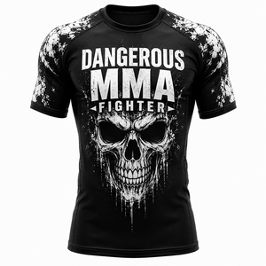 Rashguard BJJ 100% polyester, personnalisé, pour entraînement MMA et grappling, respirant, séchage rapide, vêtements de sport pour les compétitions, les événements et la salle de sport - Product Image 3