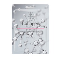 Pack de collagène coréen MEDB 1 jour, soin de la peau au collagène, blanchissant, hydratant, coton facial, OEM ODM